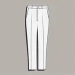 straight-leg grey pants image